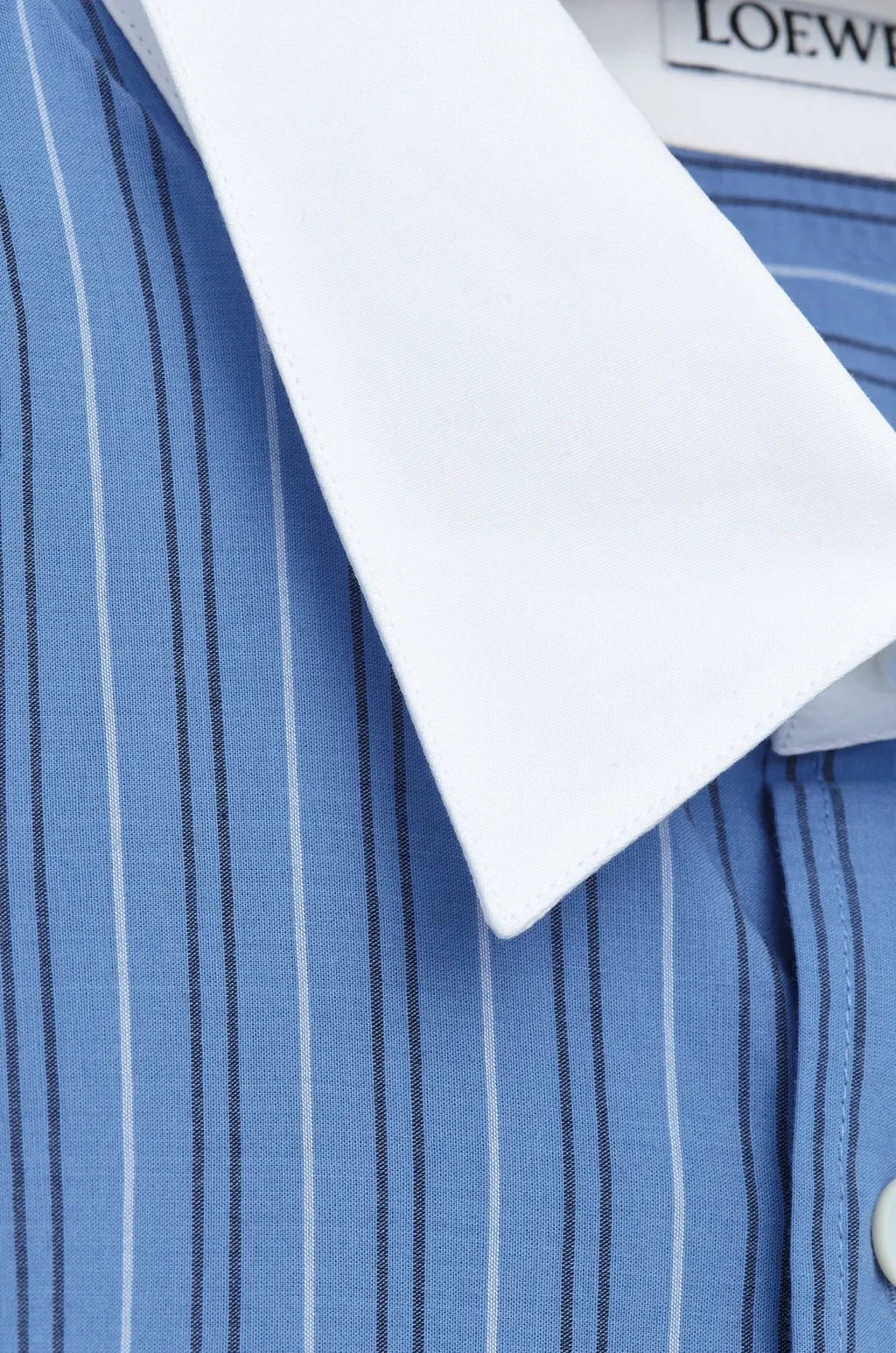 Striped Collared Button-Up Shirt