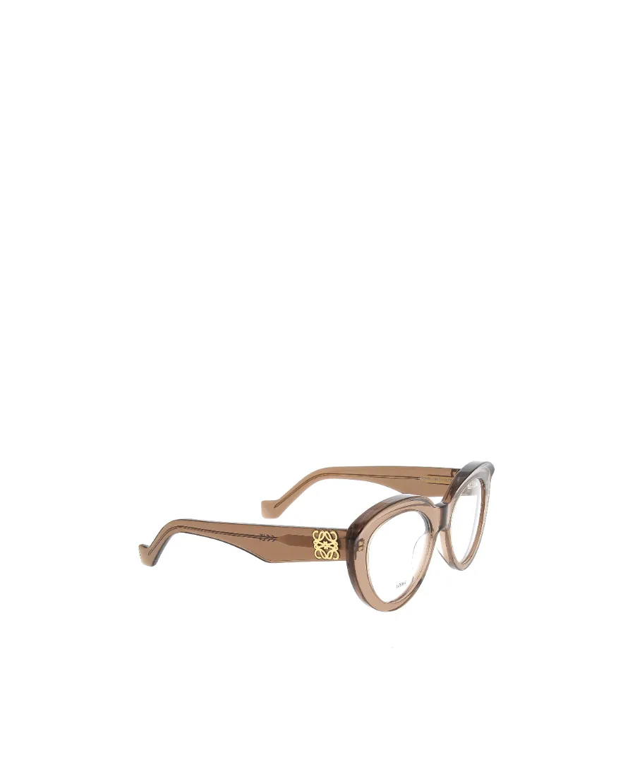 Anagram Motif Cat-Eye Frame Glasses