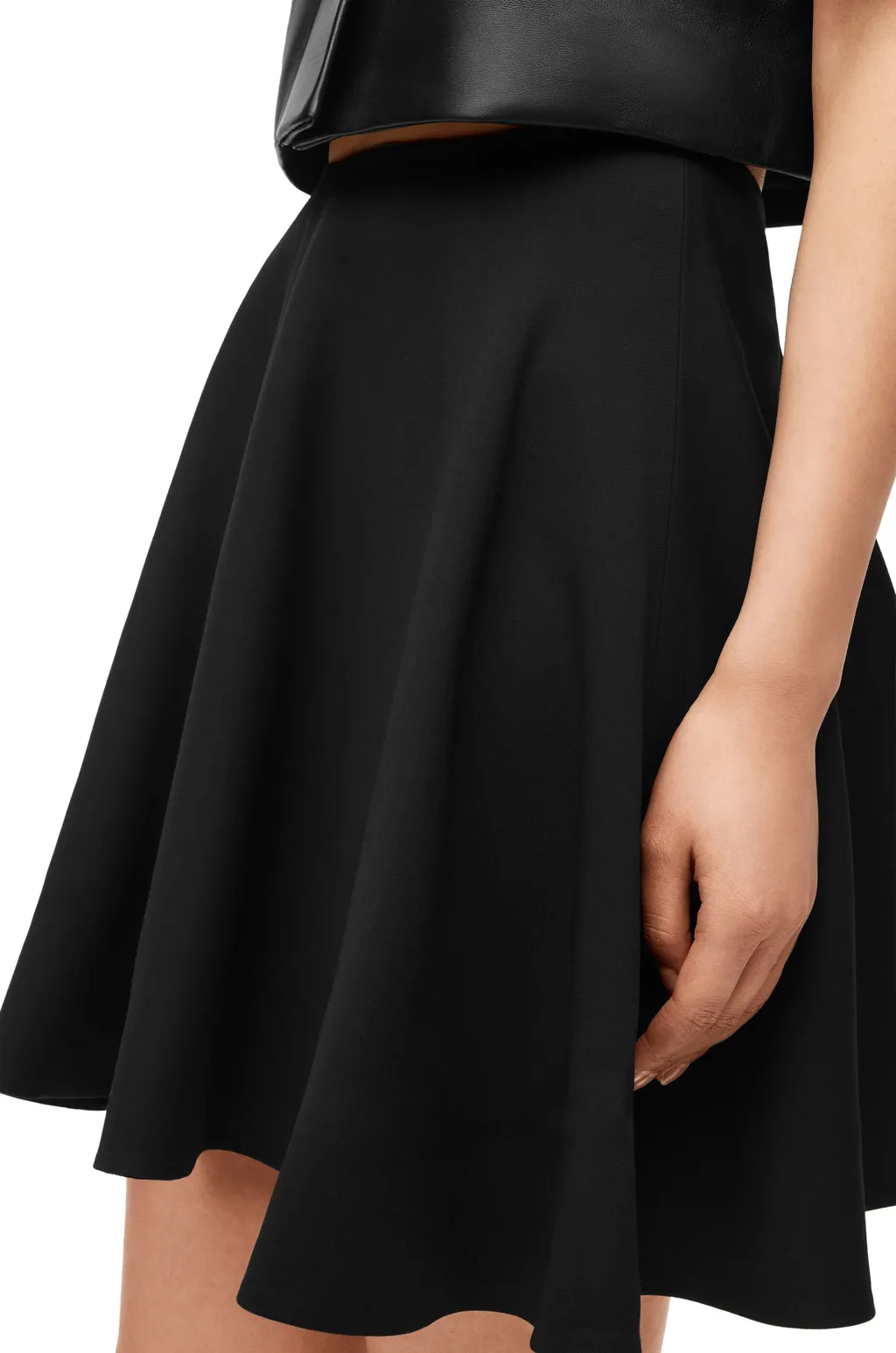 Skirt In Silk And Wool
