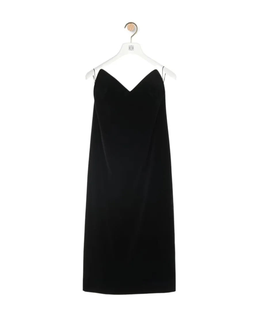 Bustier Velvet Dress