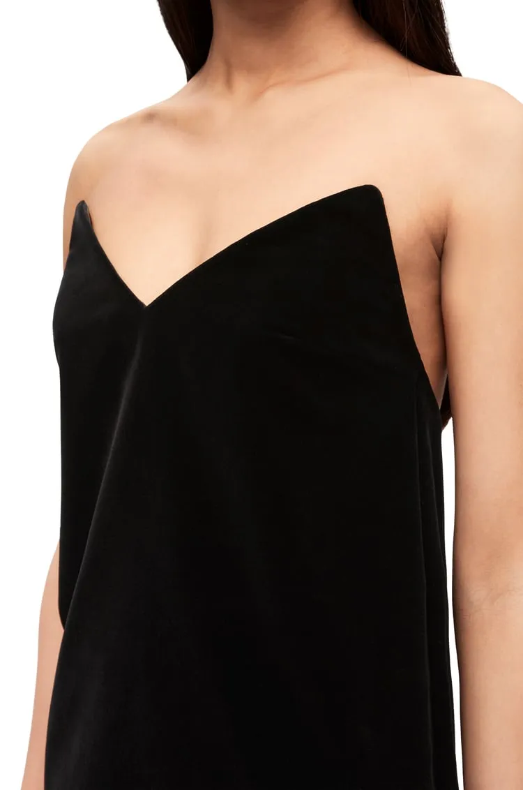 Bustier Velvet Dress