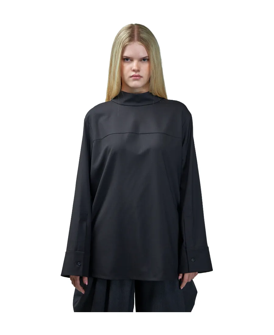 Back To Front Shirt In Wool