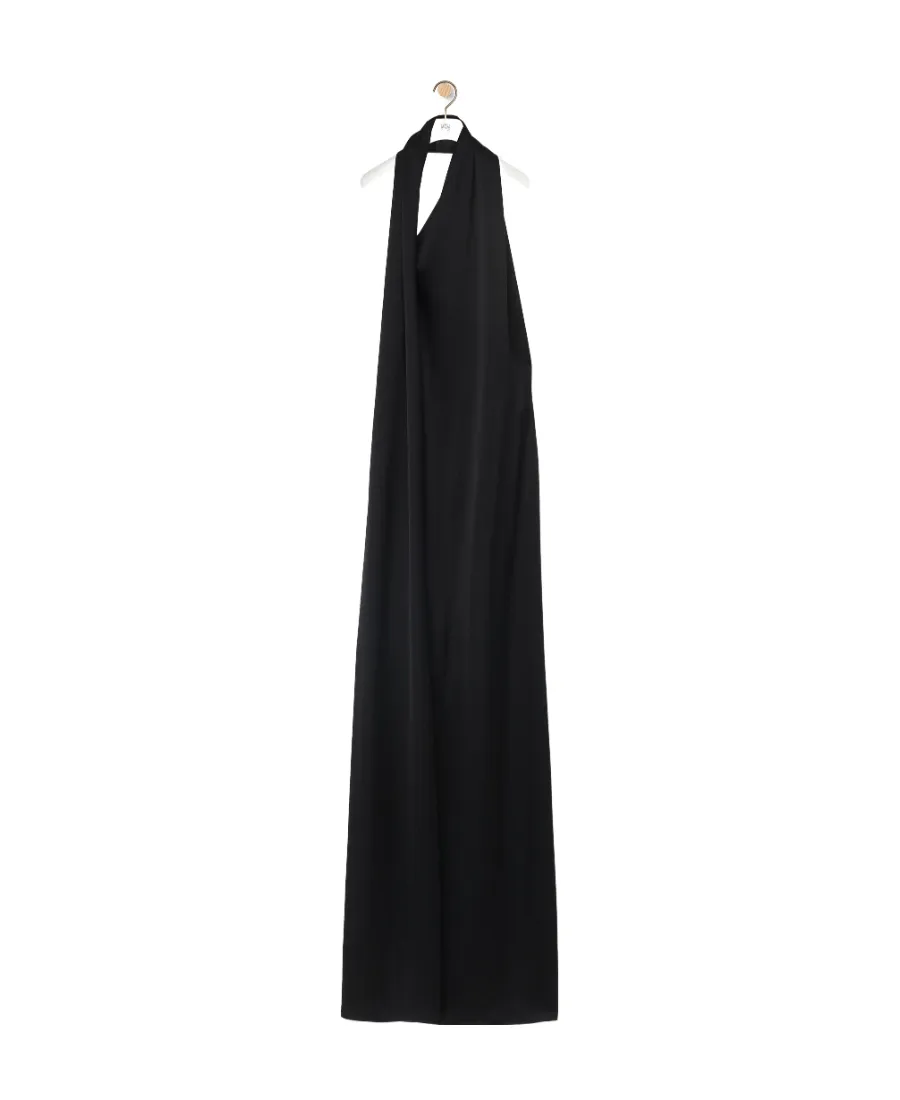 Satin Scarf Dress