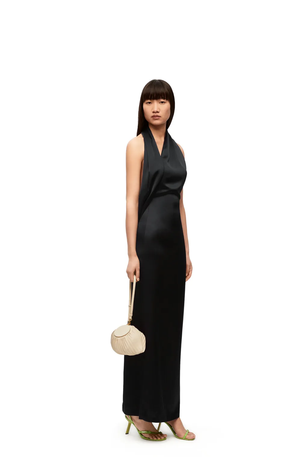 Satin Scarf Dress