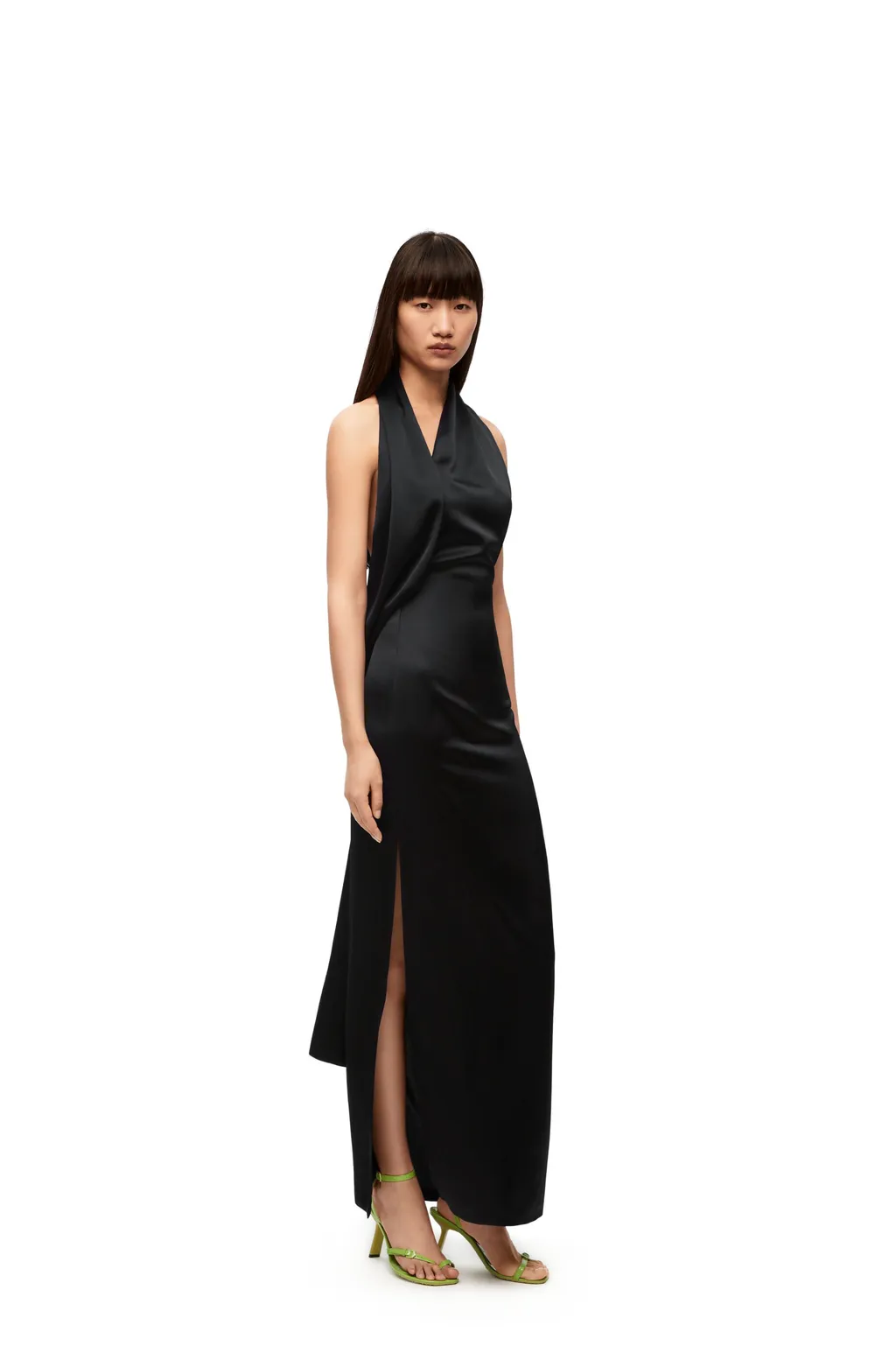 Satin Scarf Dress