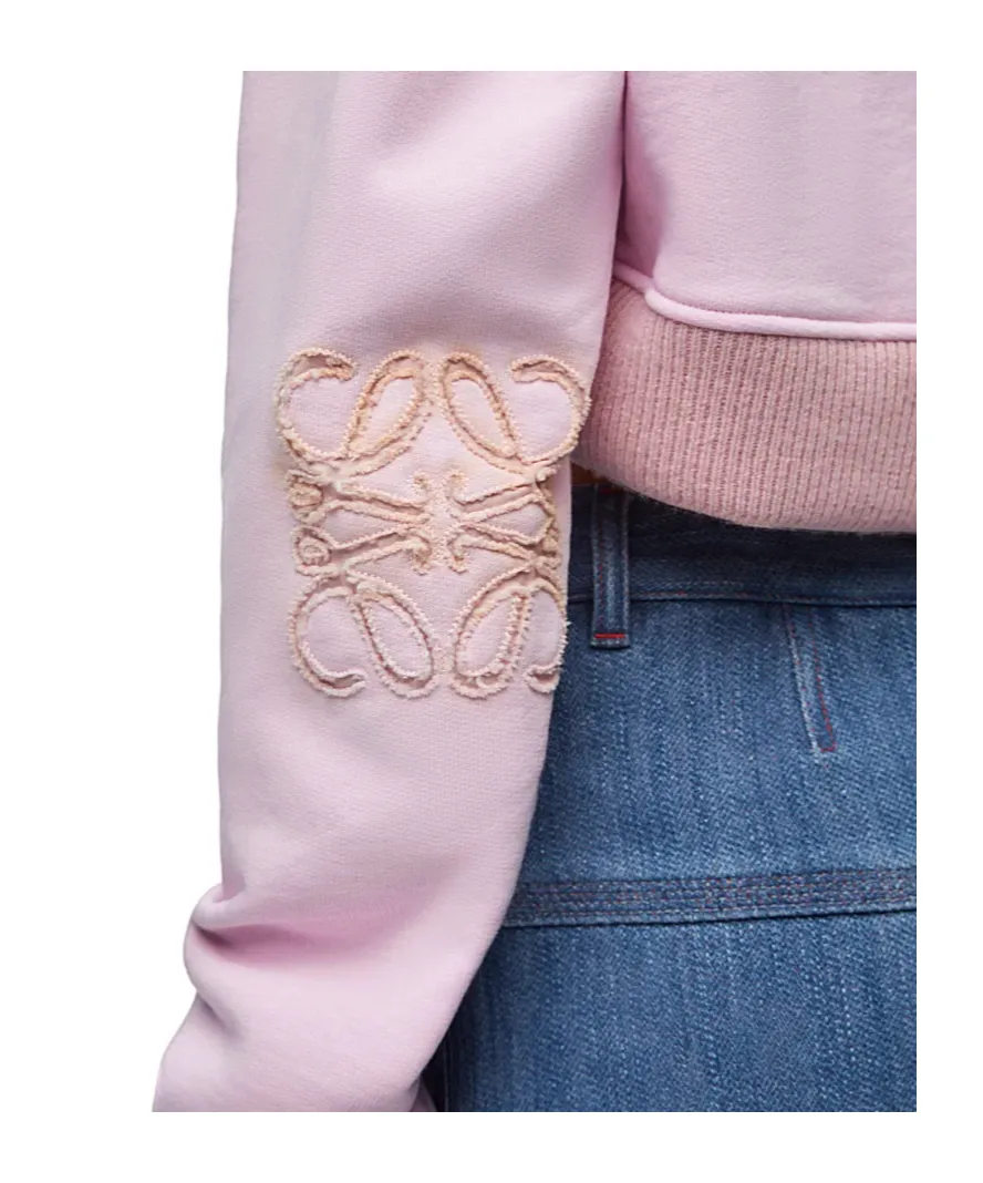 Cropped Sweatshirt In Cotton