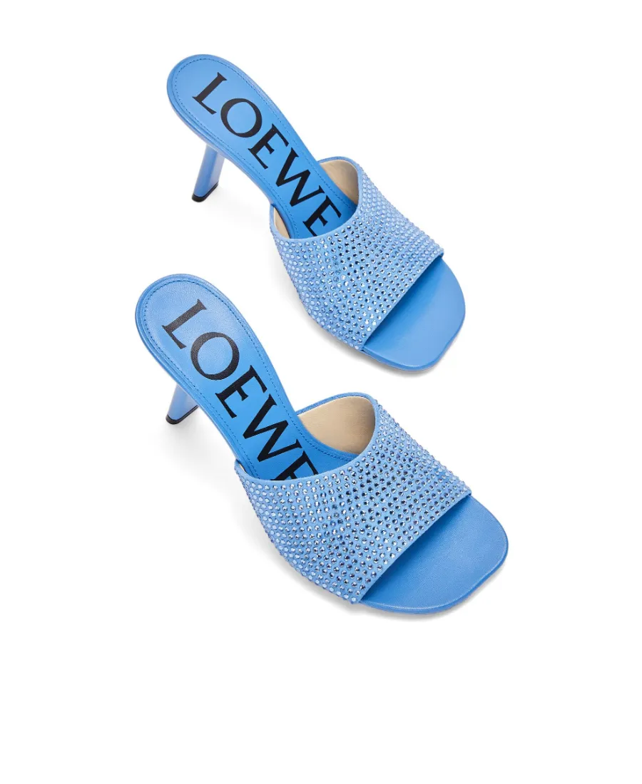 Petal Embellished Slip-On Mules