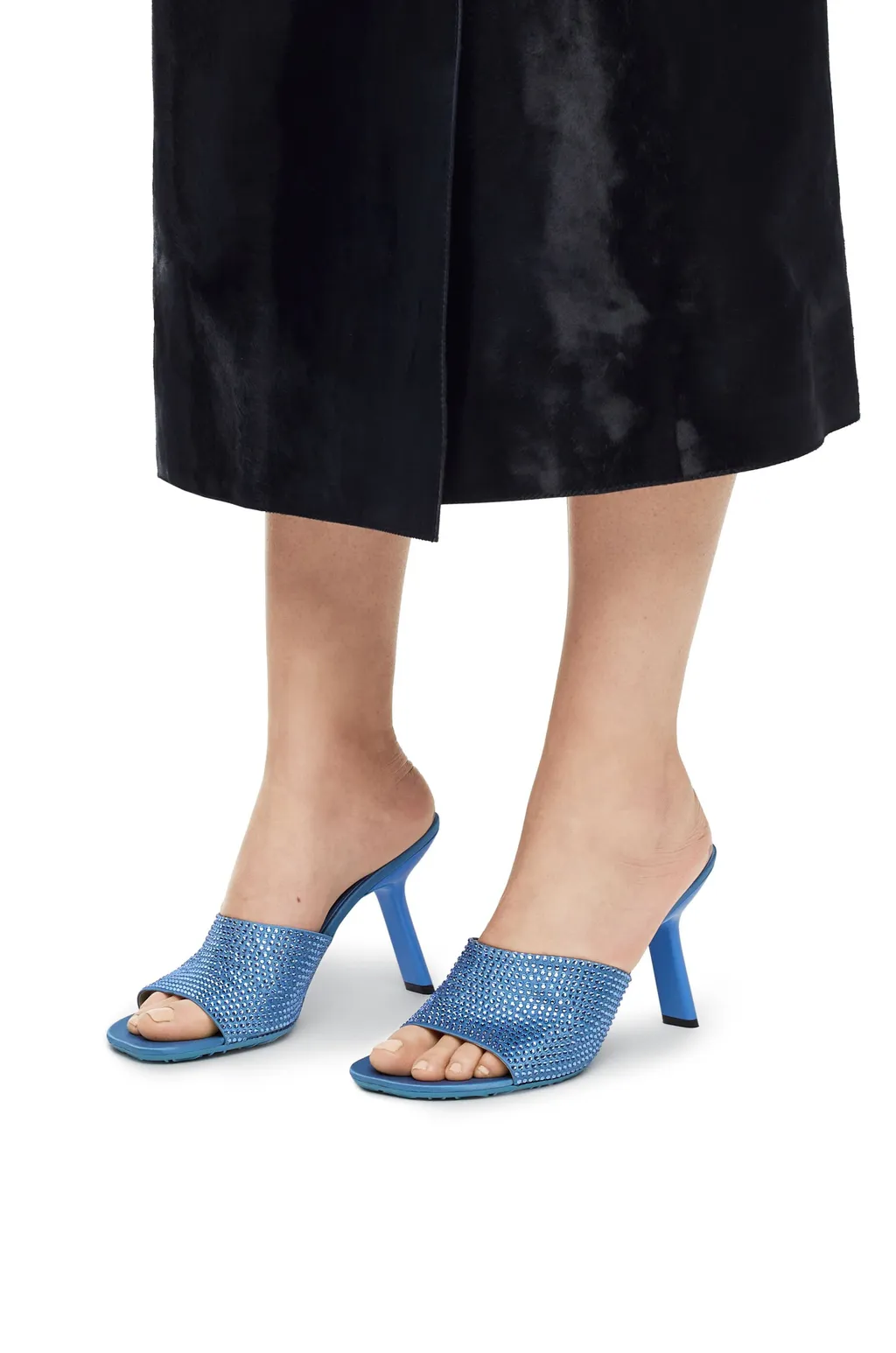 Petal Embellished Slip-On Mules