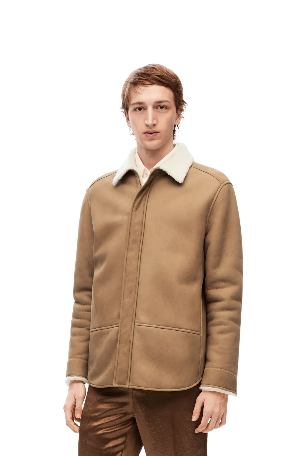 Overshirt In Shearling