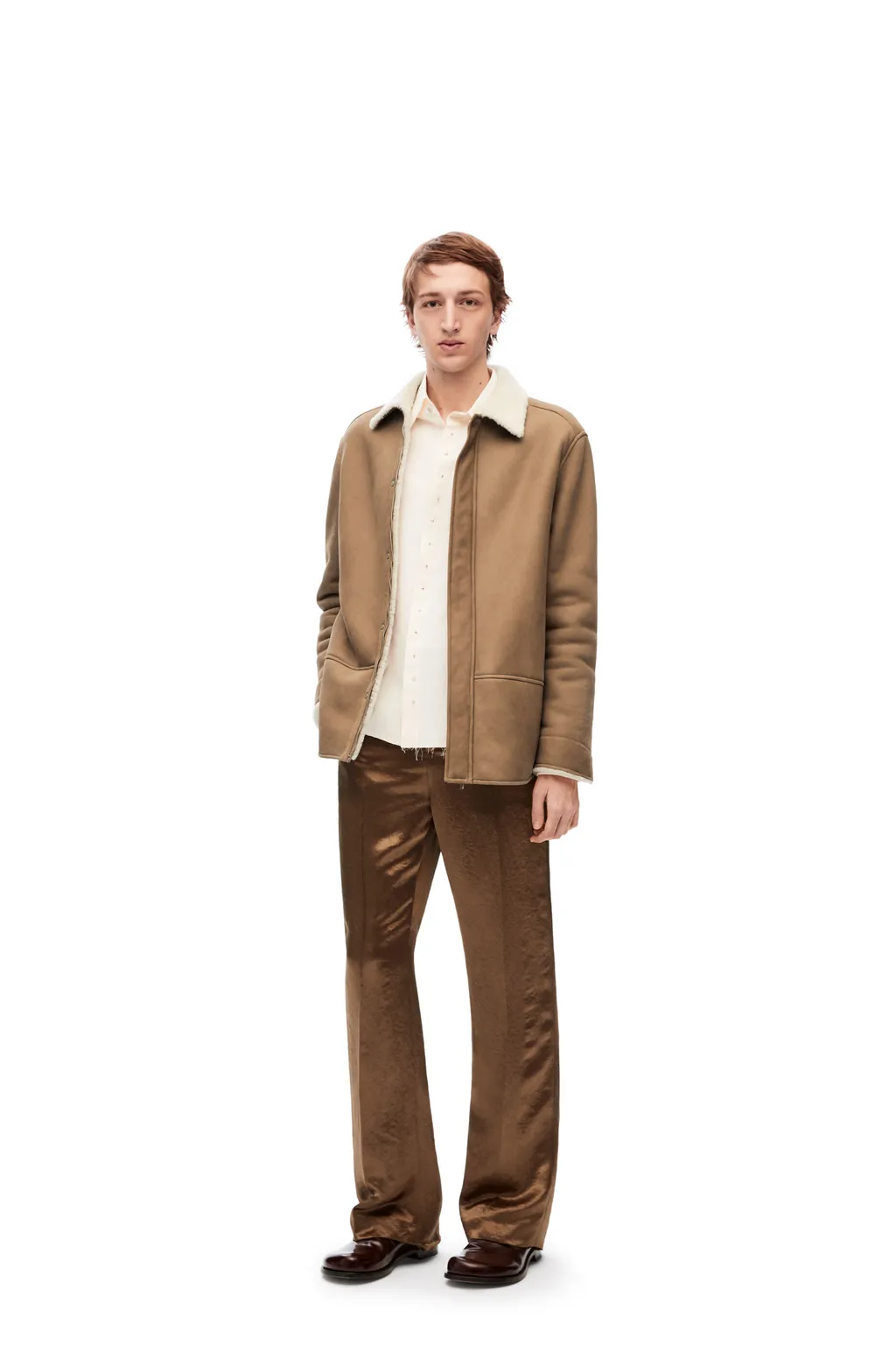 Overshirt In Shearling