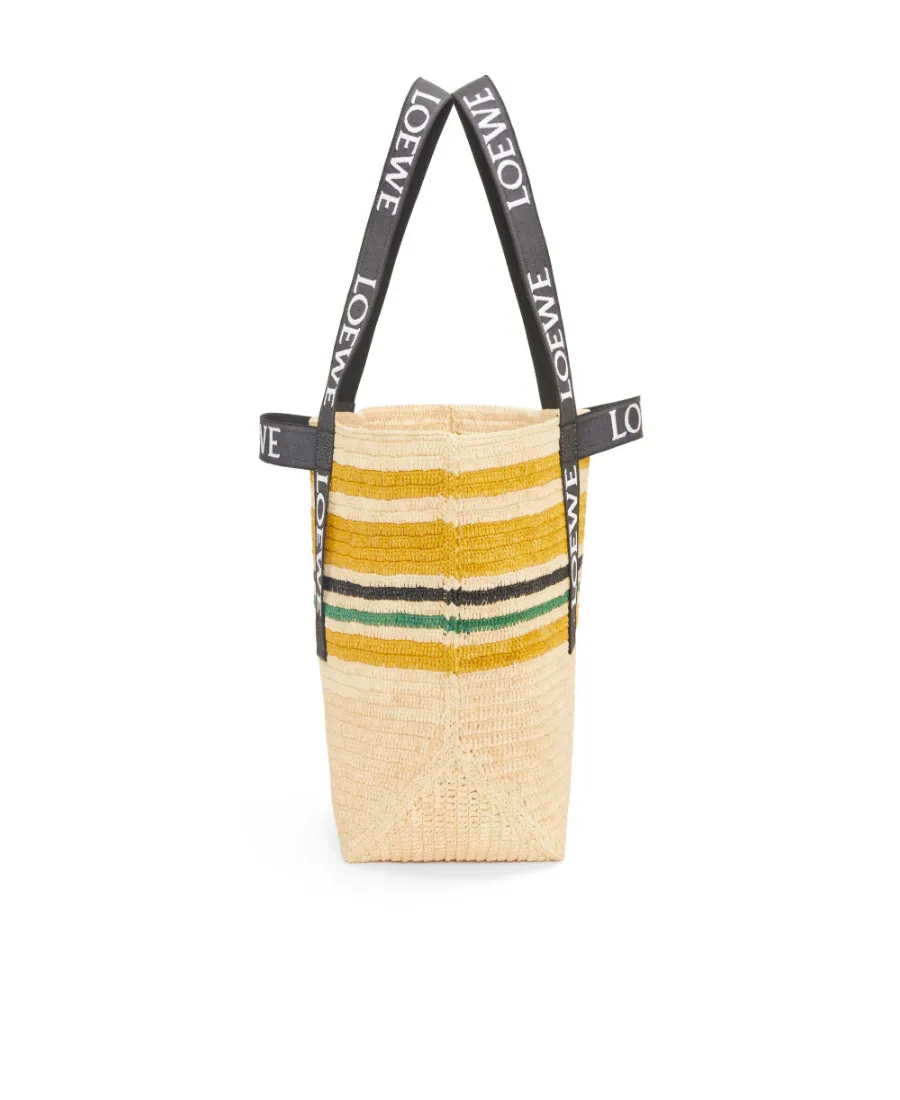 Fold Shopper In Raffia