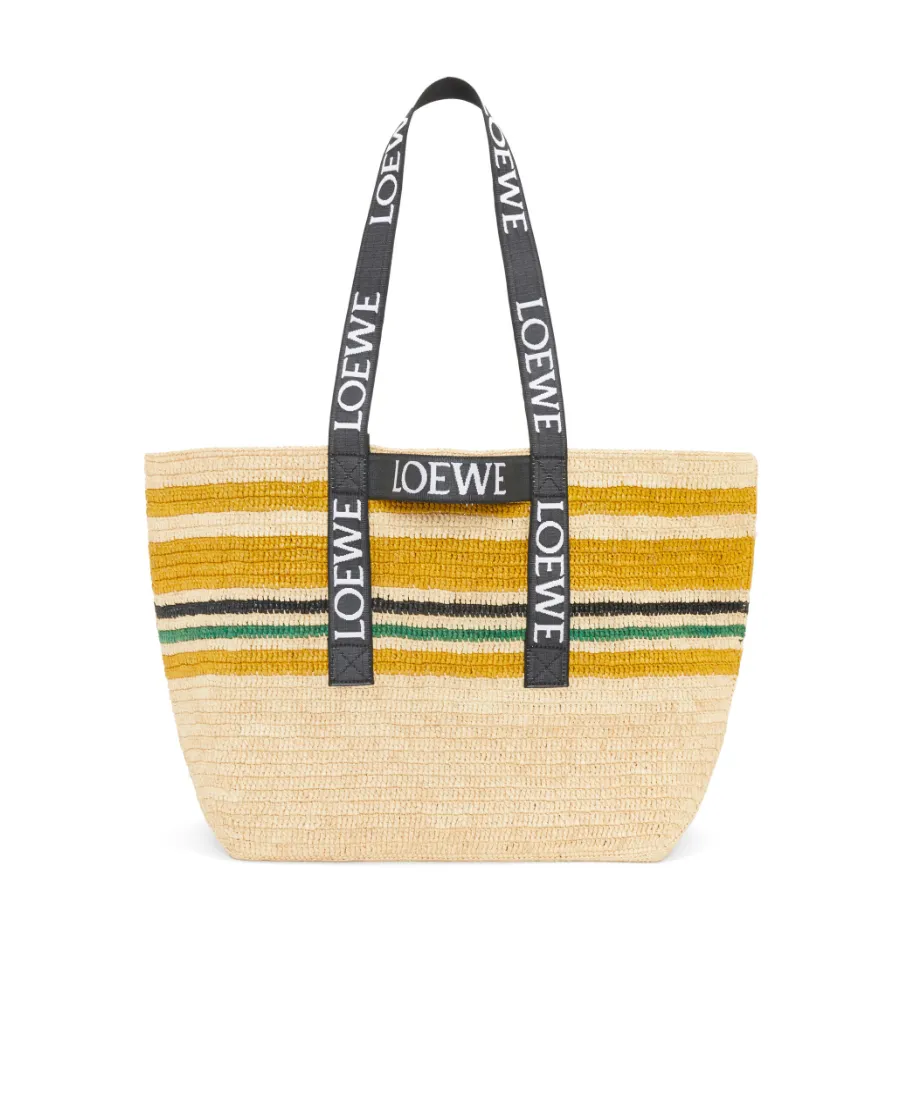 Fold Shopper In Raffia
