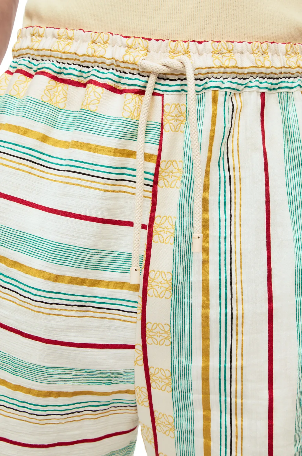 Asymmetric Stripe Shorts