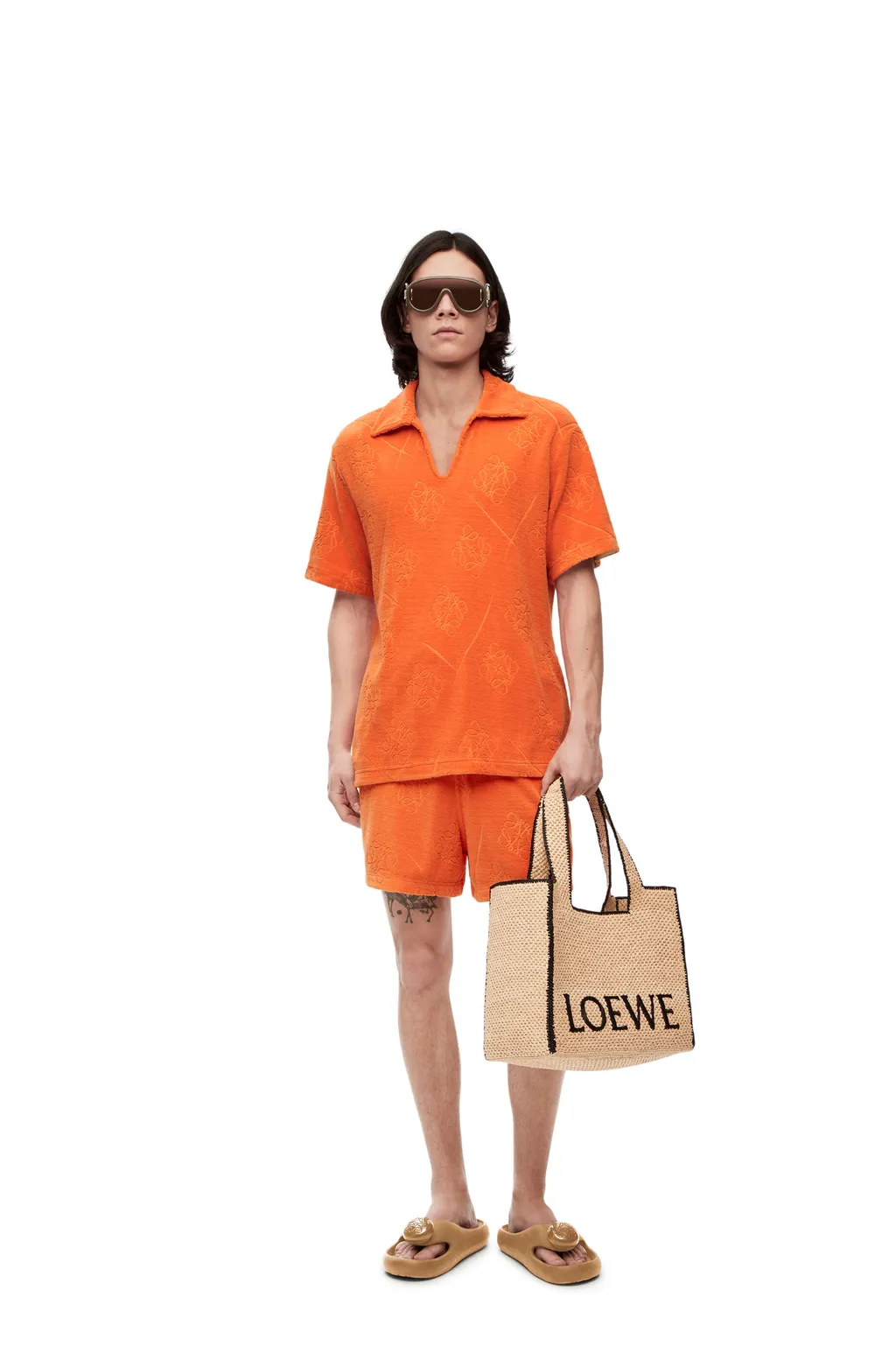 Anagram Jacquard Polo Top