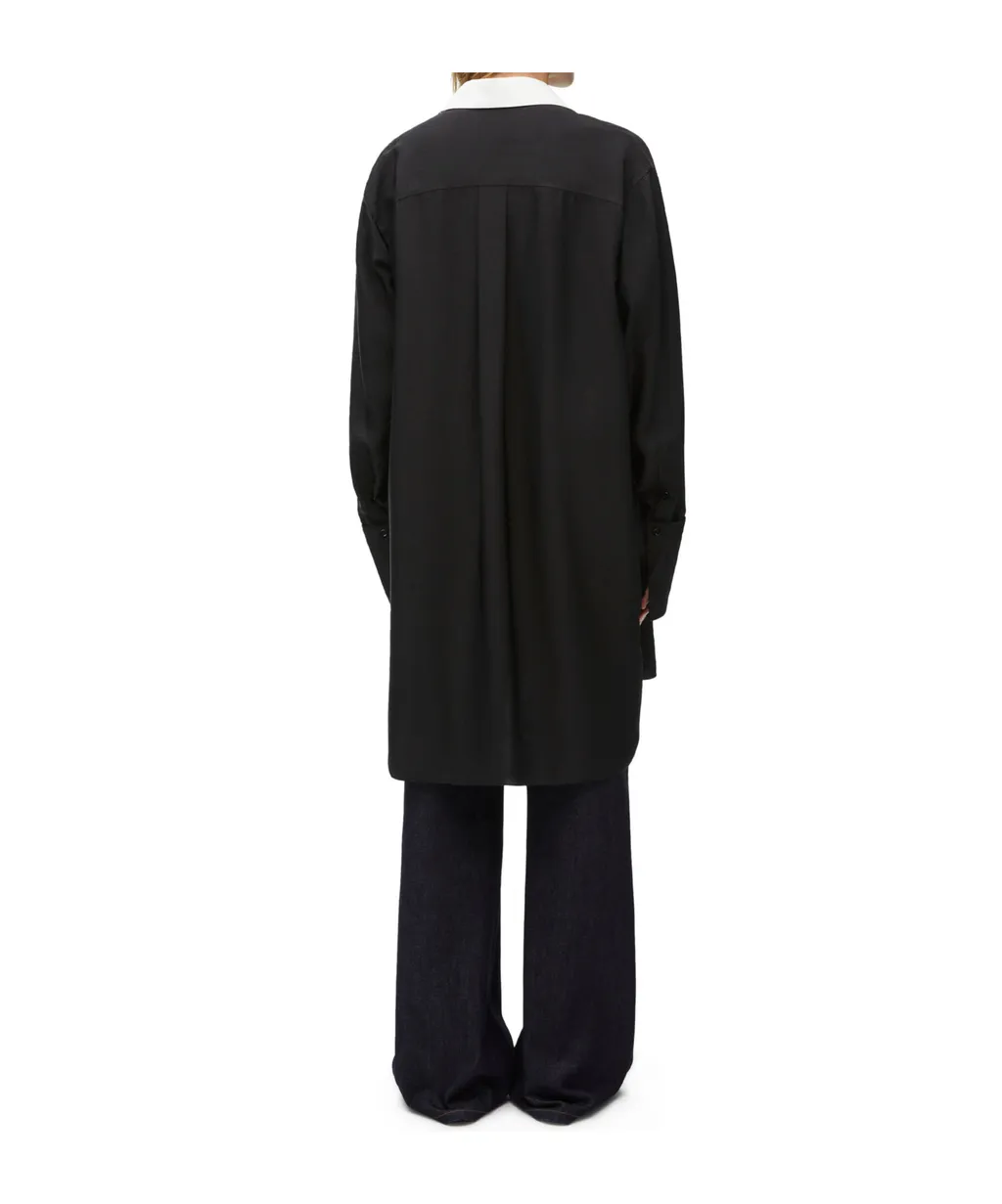Anagram Embroidered Shirt Dress