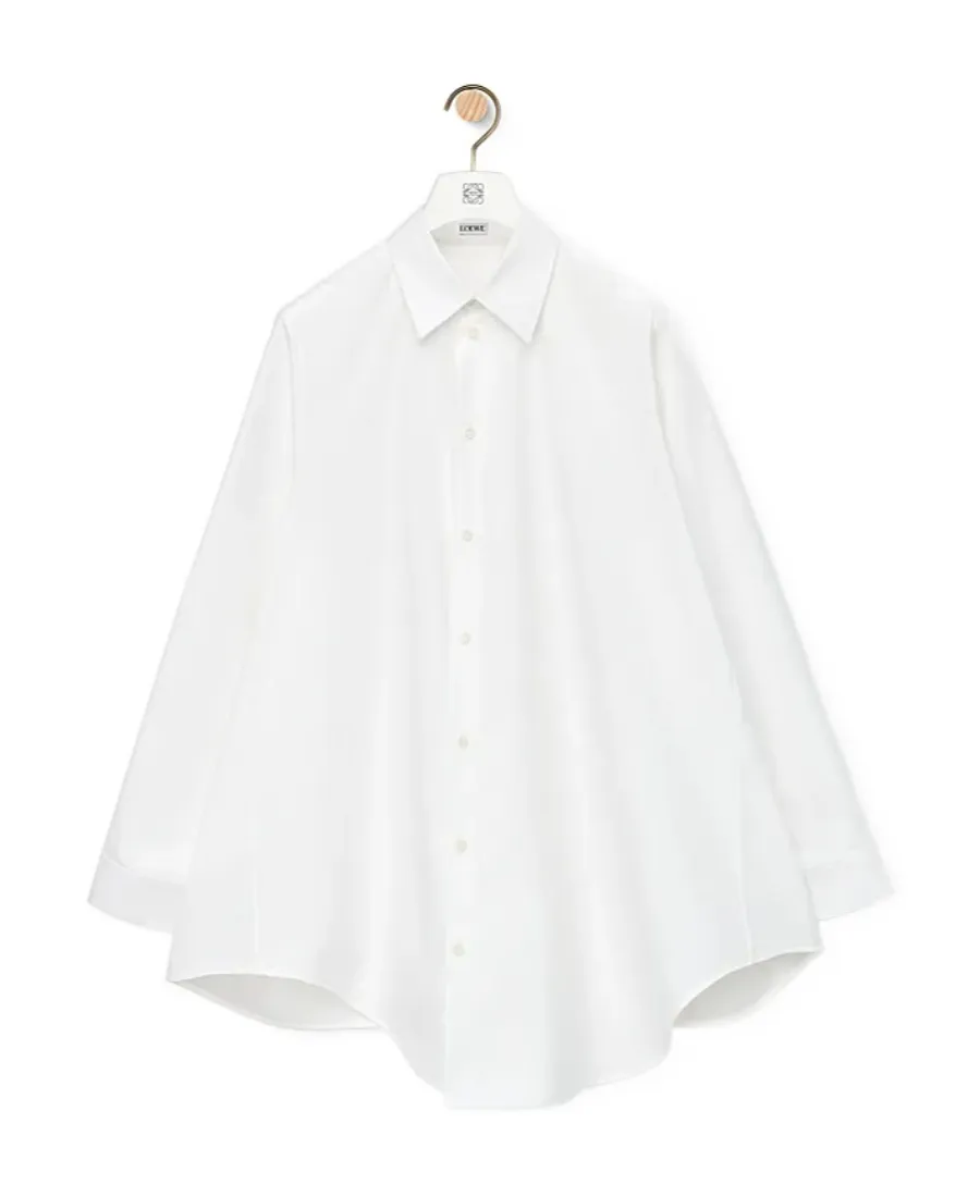Trapeze Long-Sleeved Shirt Dress