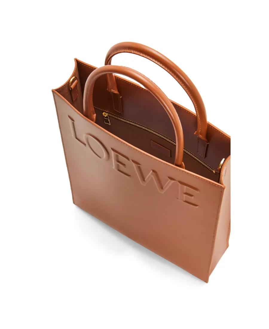 Logo Embossed Tote Bag