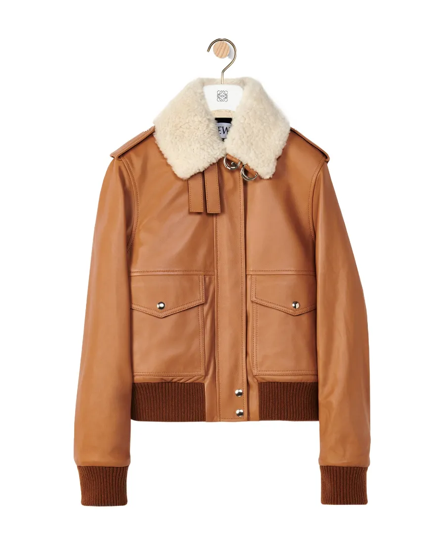 Zip-Up Leather Jacket