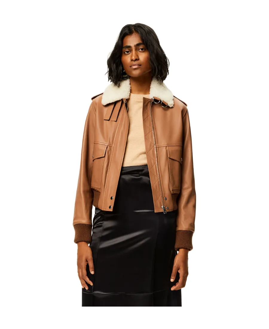 Zip-Up Leather Jacket
