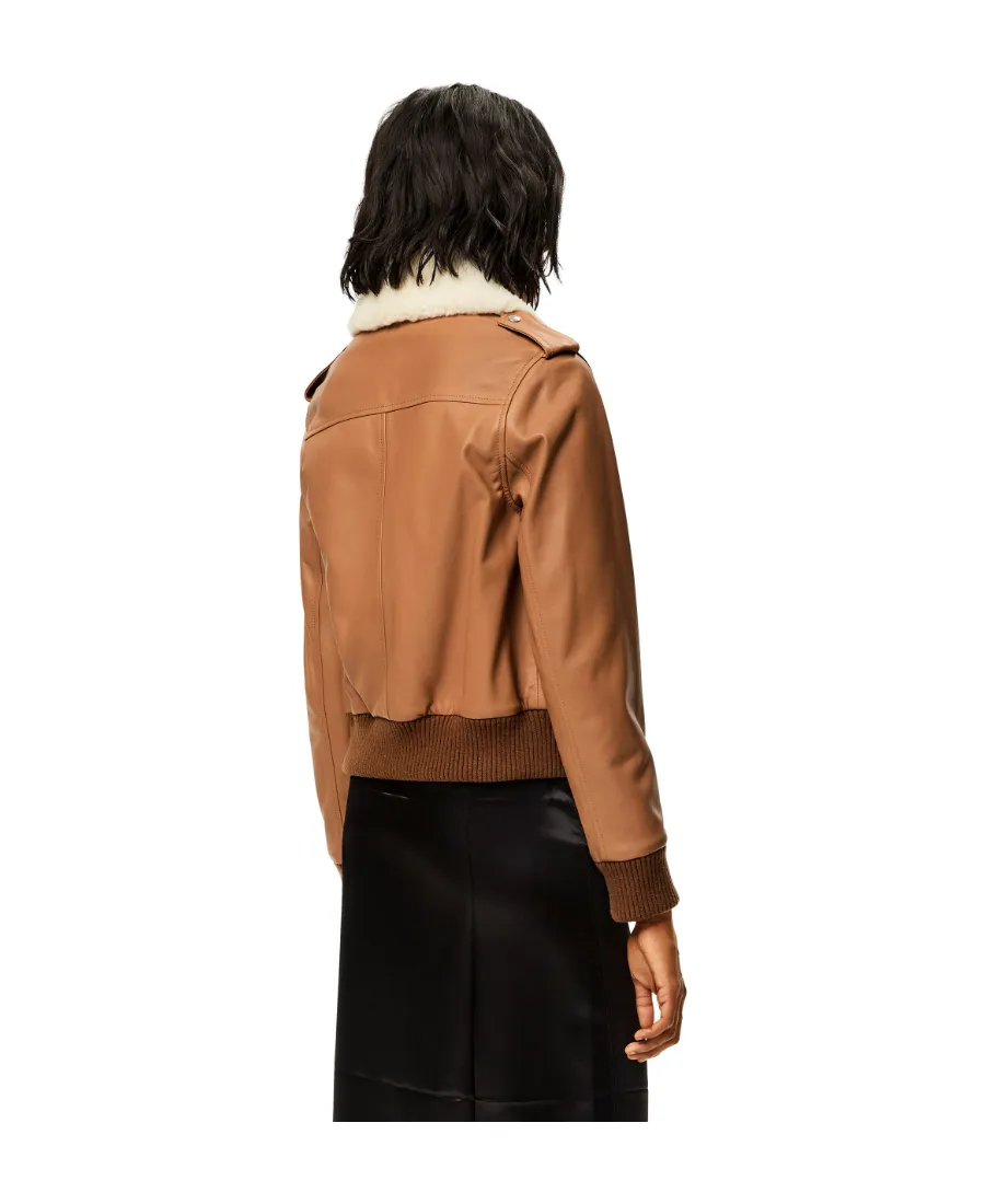 Zip-Up Leather Jacket