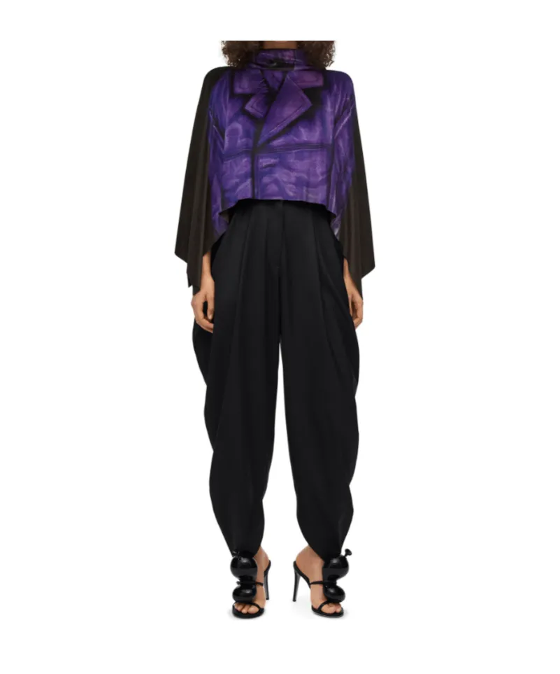 Draped Pleated Trousers