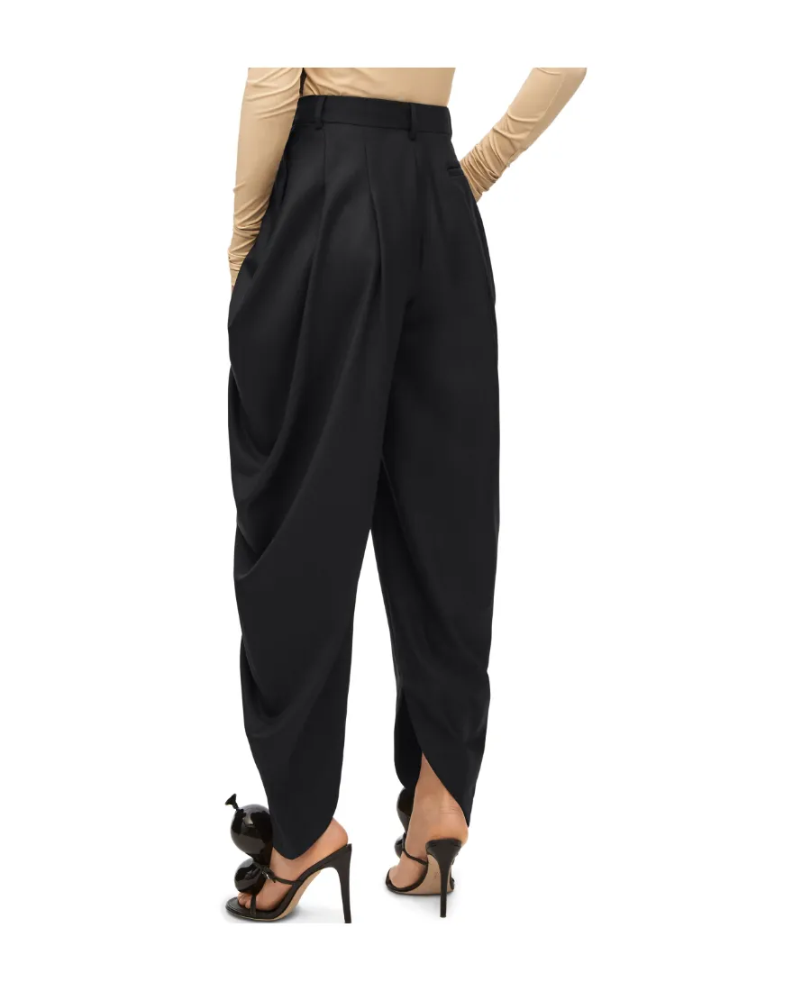 Draped Pleated Trousers