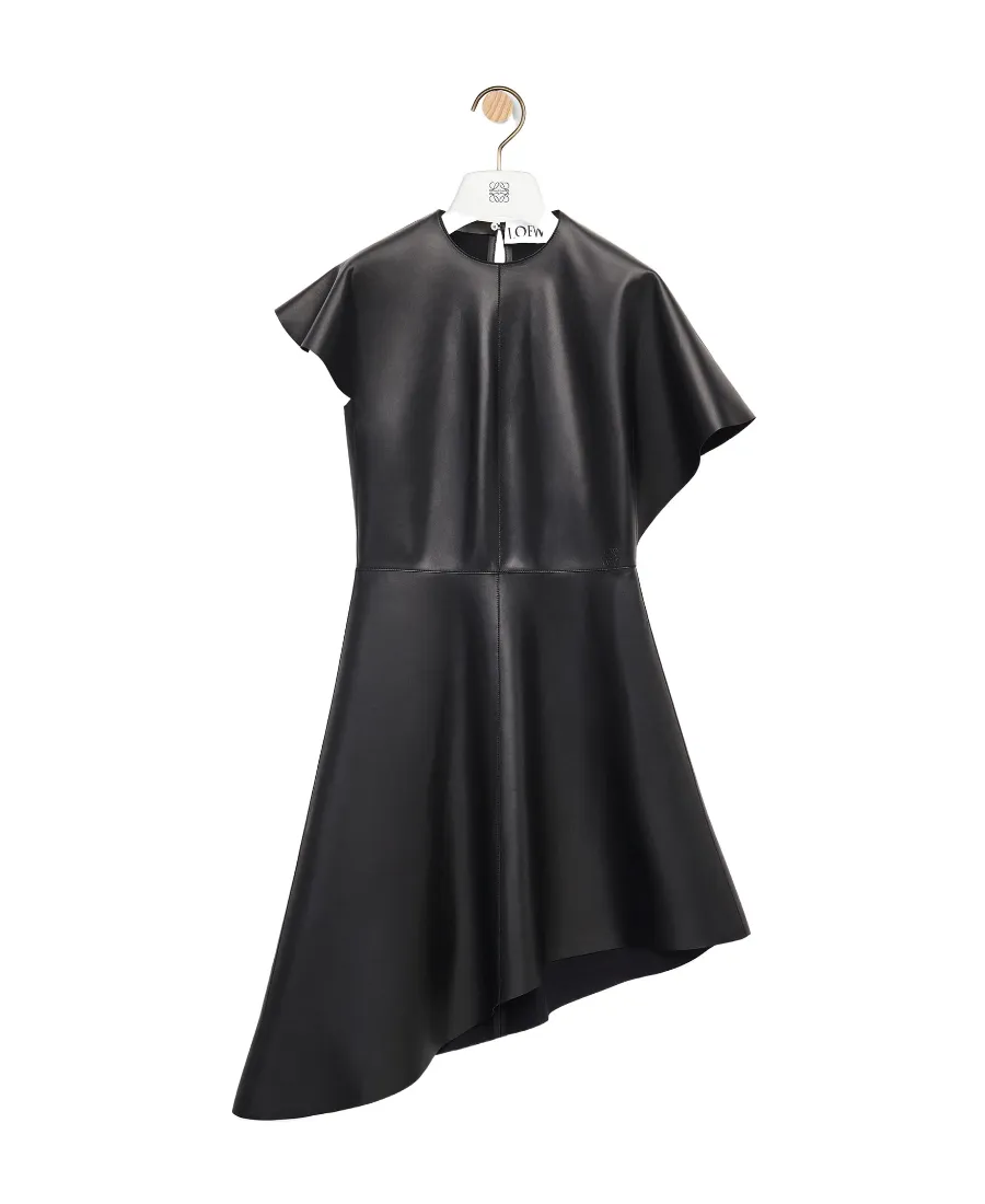 Asymmetric Dress In Nappa