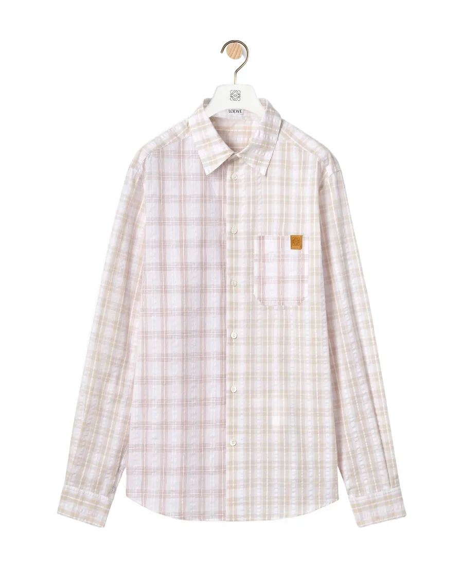Patchwork Check Shirt