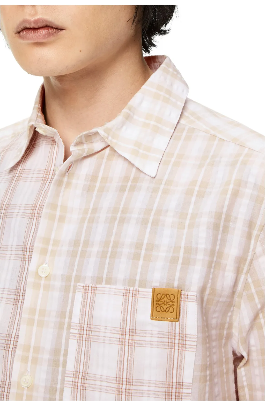 Patchwork Check Shirt