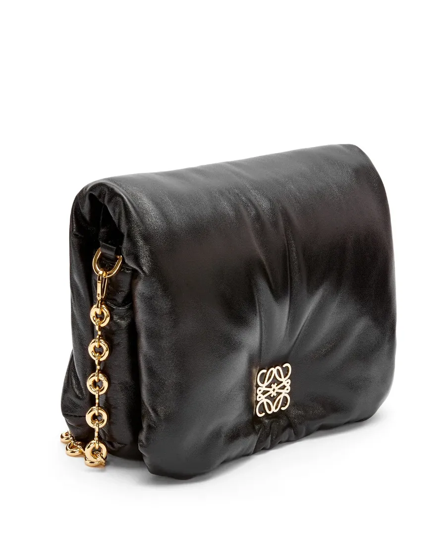 Goya Puffer Chained Shoulder Bag