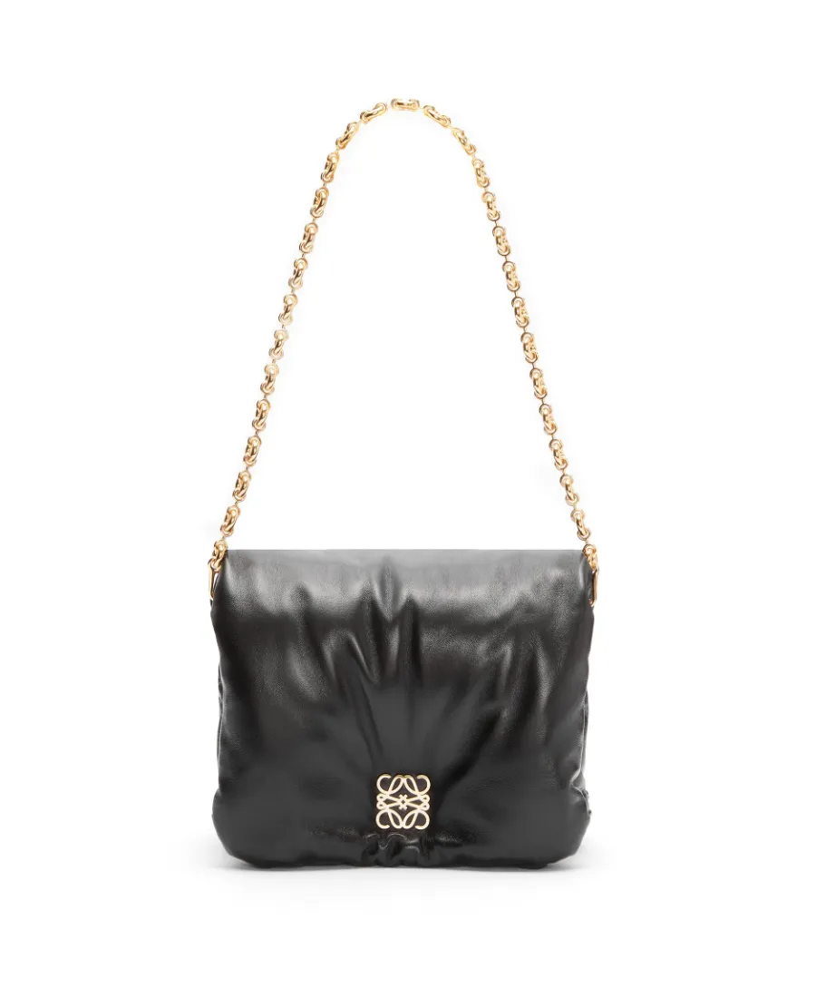 Goya Puffer Chained Shoulder Bag