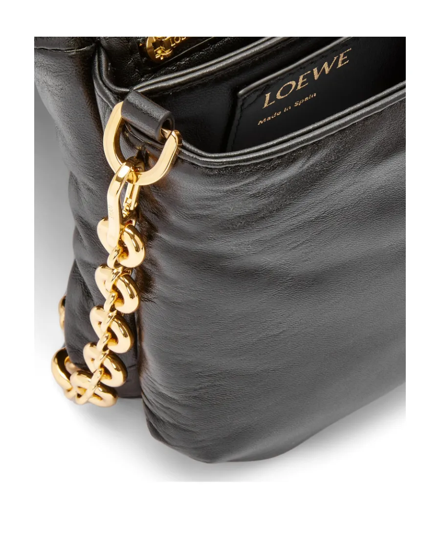 Goya Puffer Chained Shoulder Bag