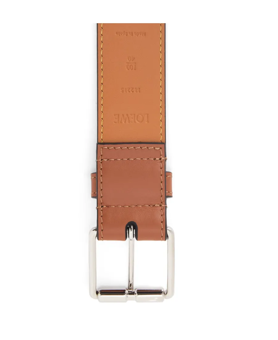 Roller Buckle Belt In Smooth Calfskin