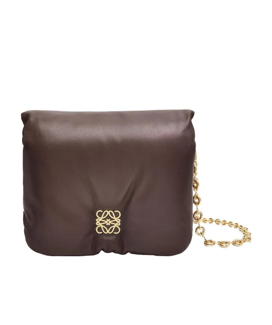 Goya Puffer Chained Shoulder Bag