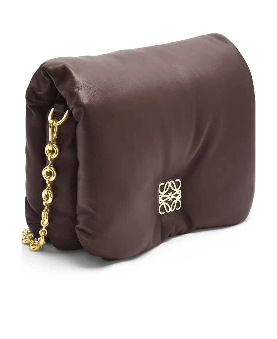 Goya Puffer Chained Shoulder Bag