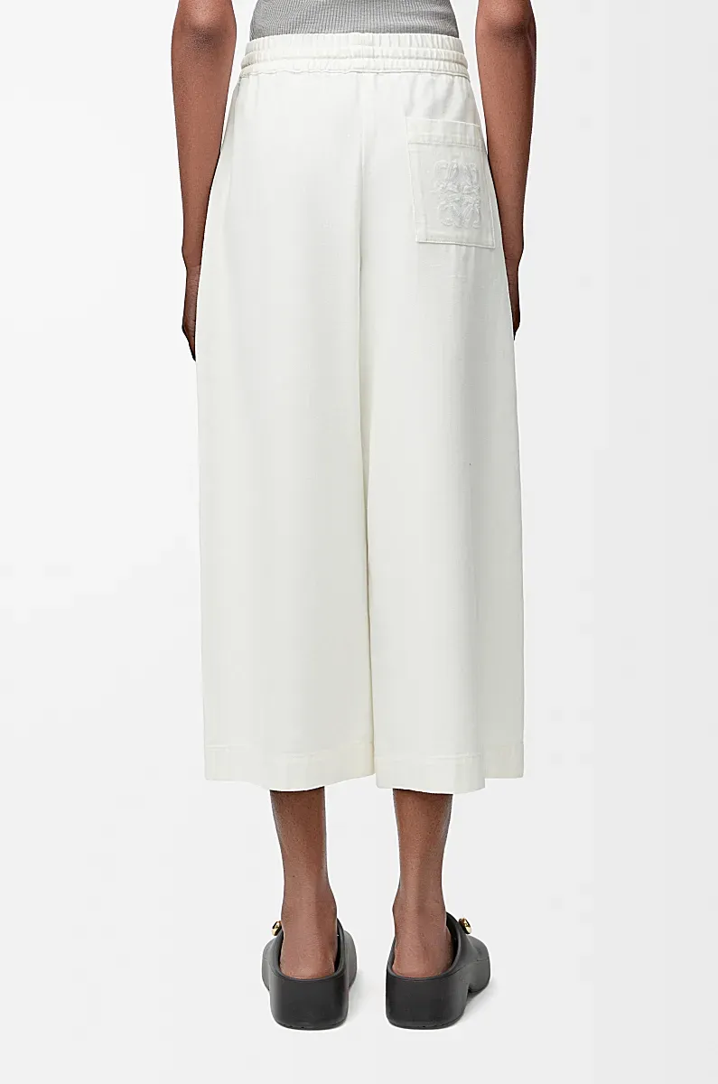 Cropped Trousers In Denim