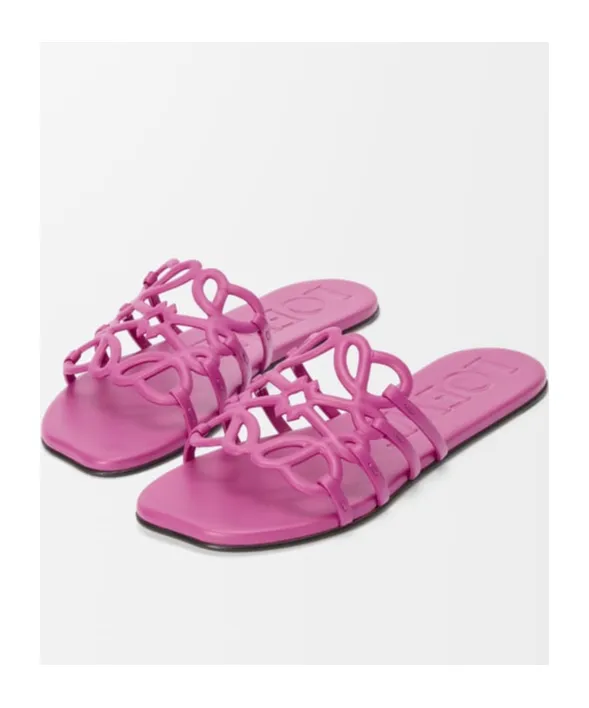 Petal Anagram Slide In Soft Calfskin