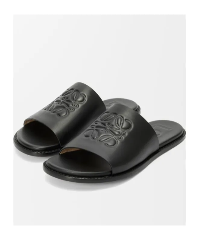Flex Anagram Slide In Soft Calfskin