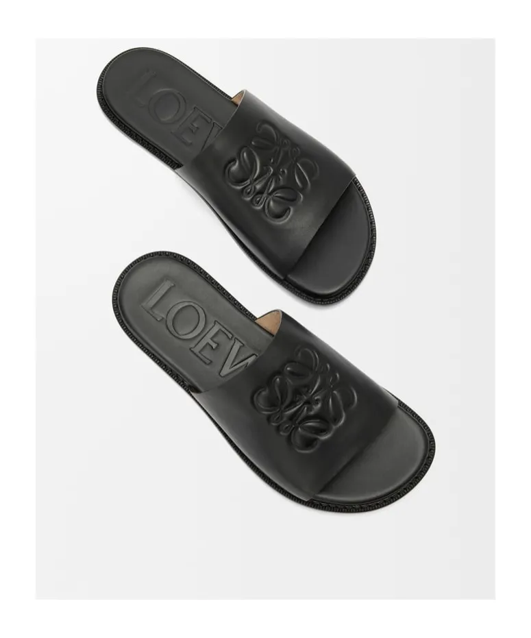 Flex Anagram Slide In Soft Calfskin