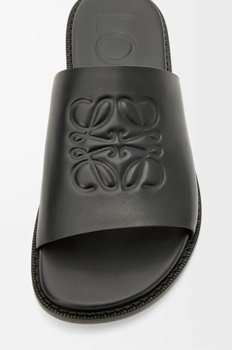 Flex Anagram Slide In Soft Calfskin