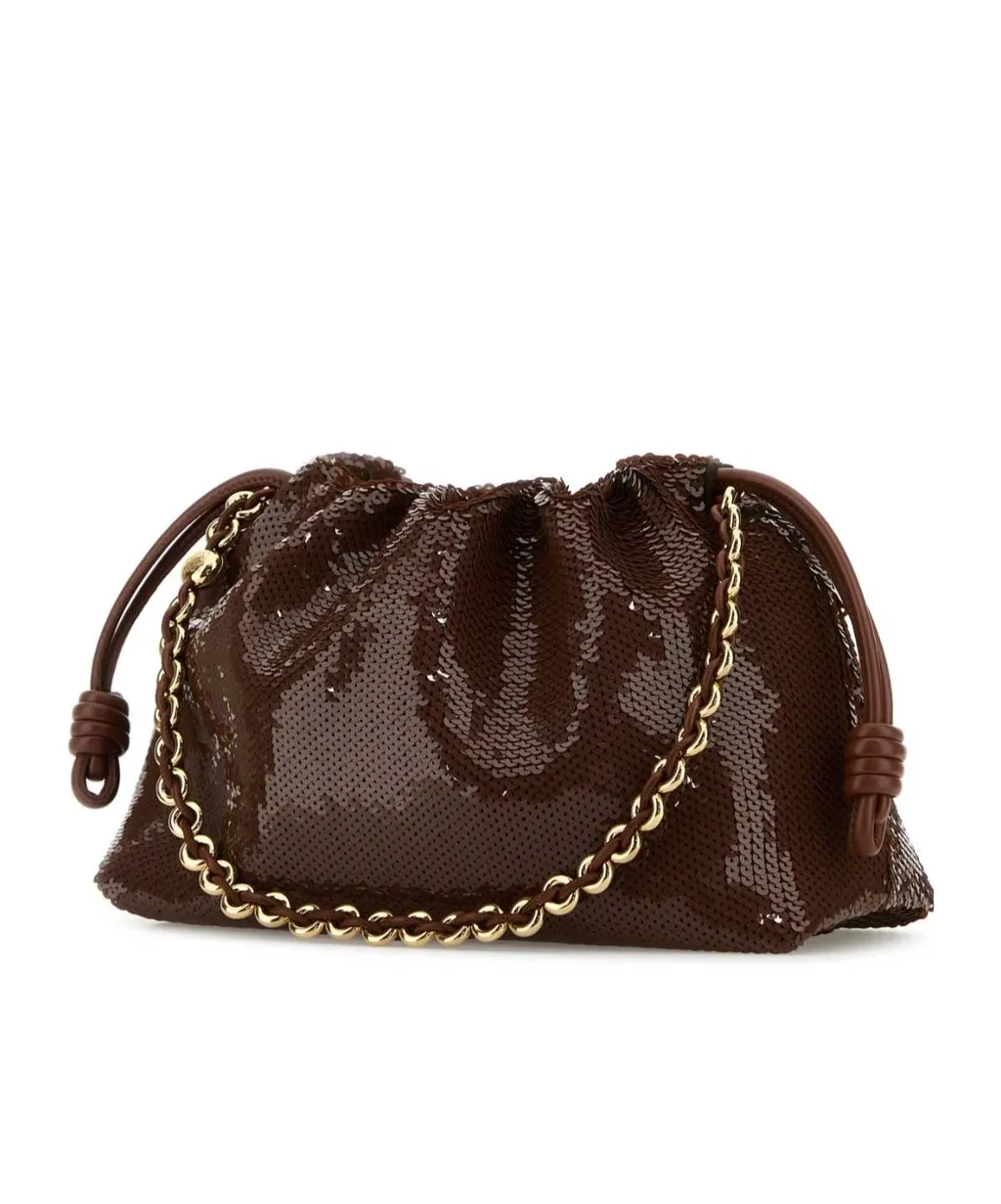 Flamenco Sequined Leather Clutch