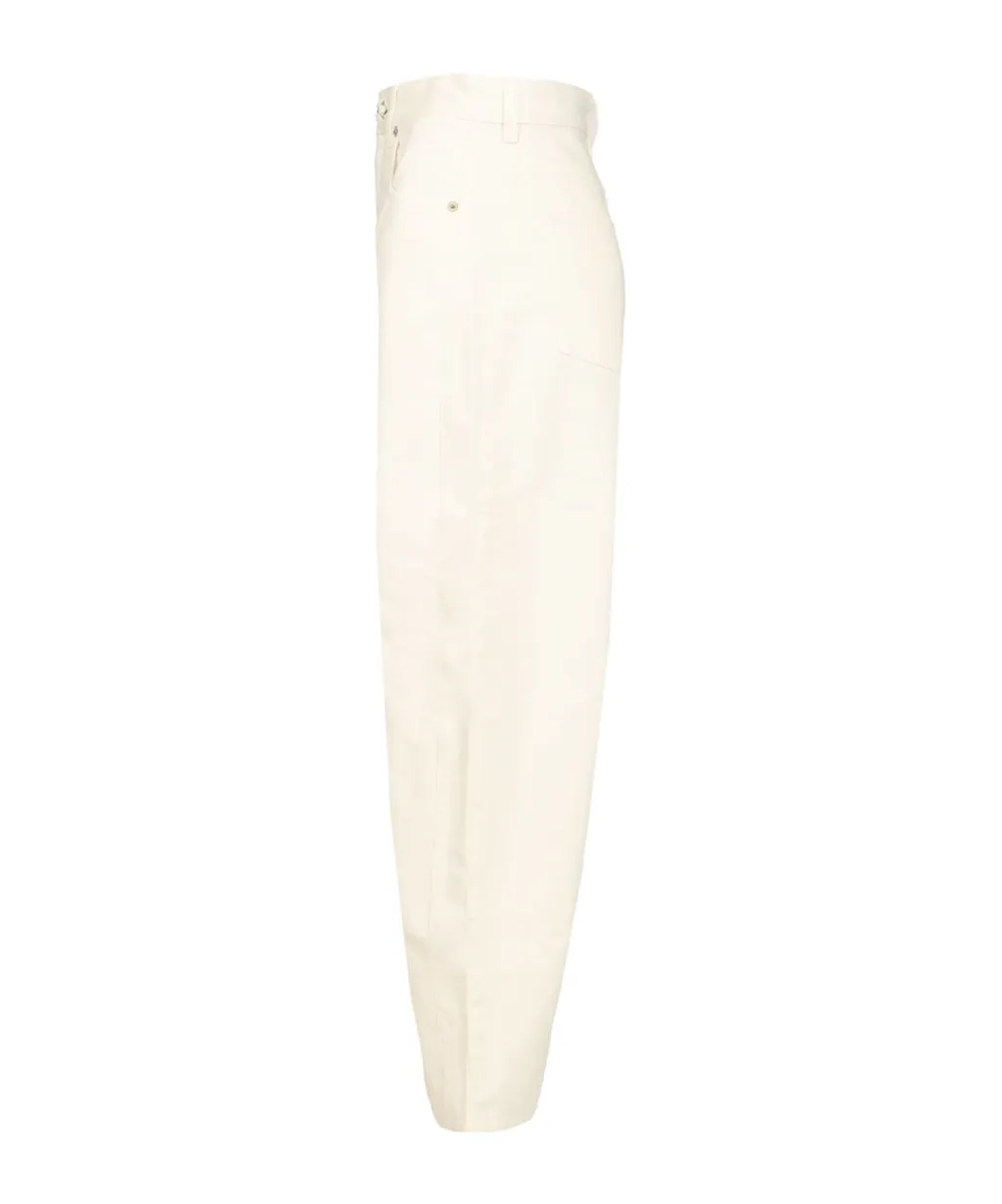 Logo Patch Wide Leg Jeans