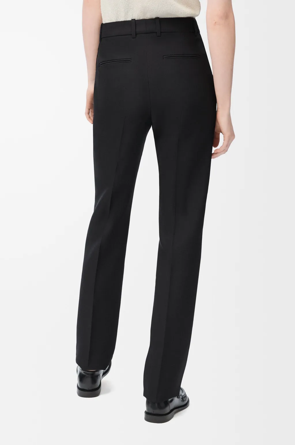 Trousers In Wool And Silk