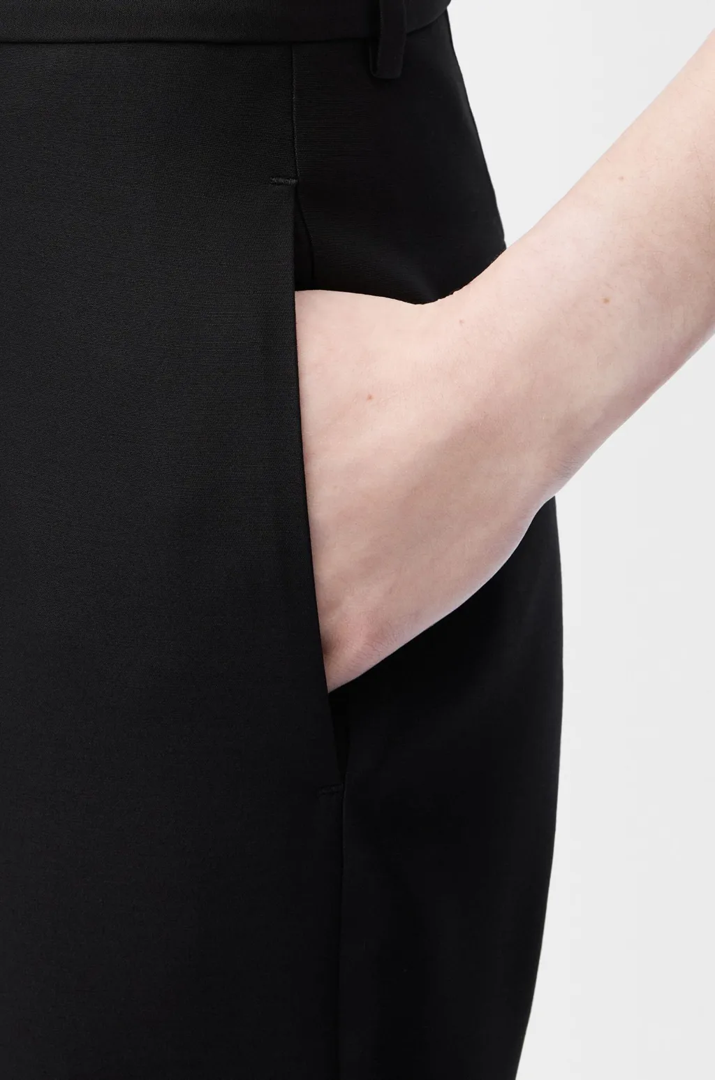 Trousers In Wool And Silk