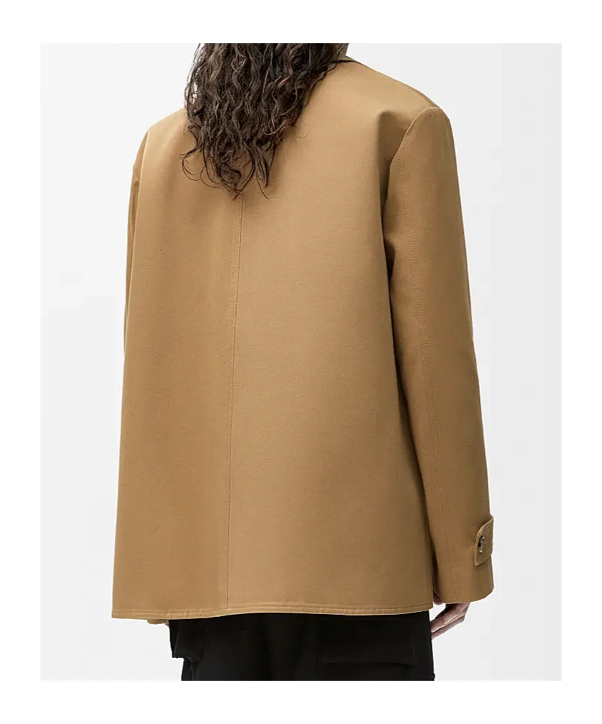Coat In Cotton And Nappa Calfskin