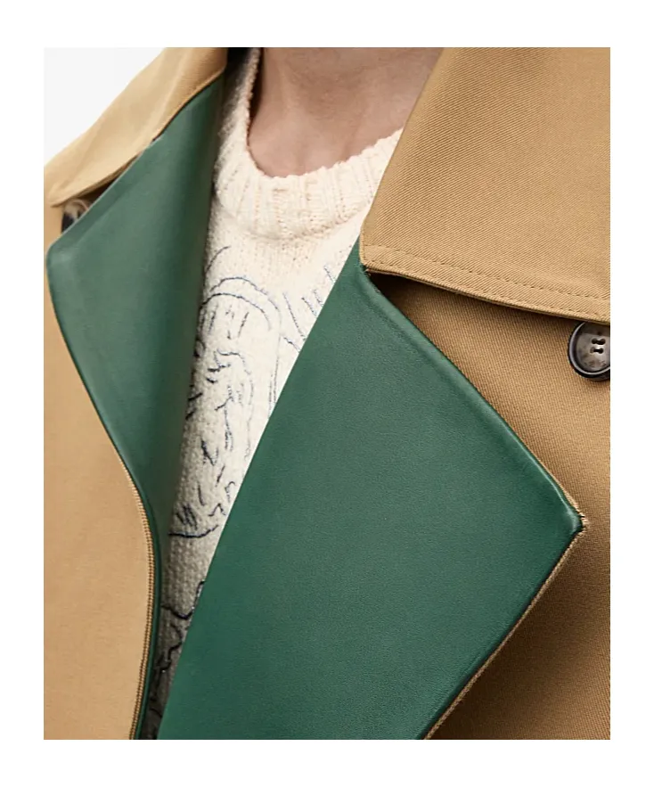 Coat In Cotton And Nappa Calfskin