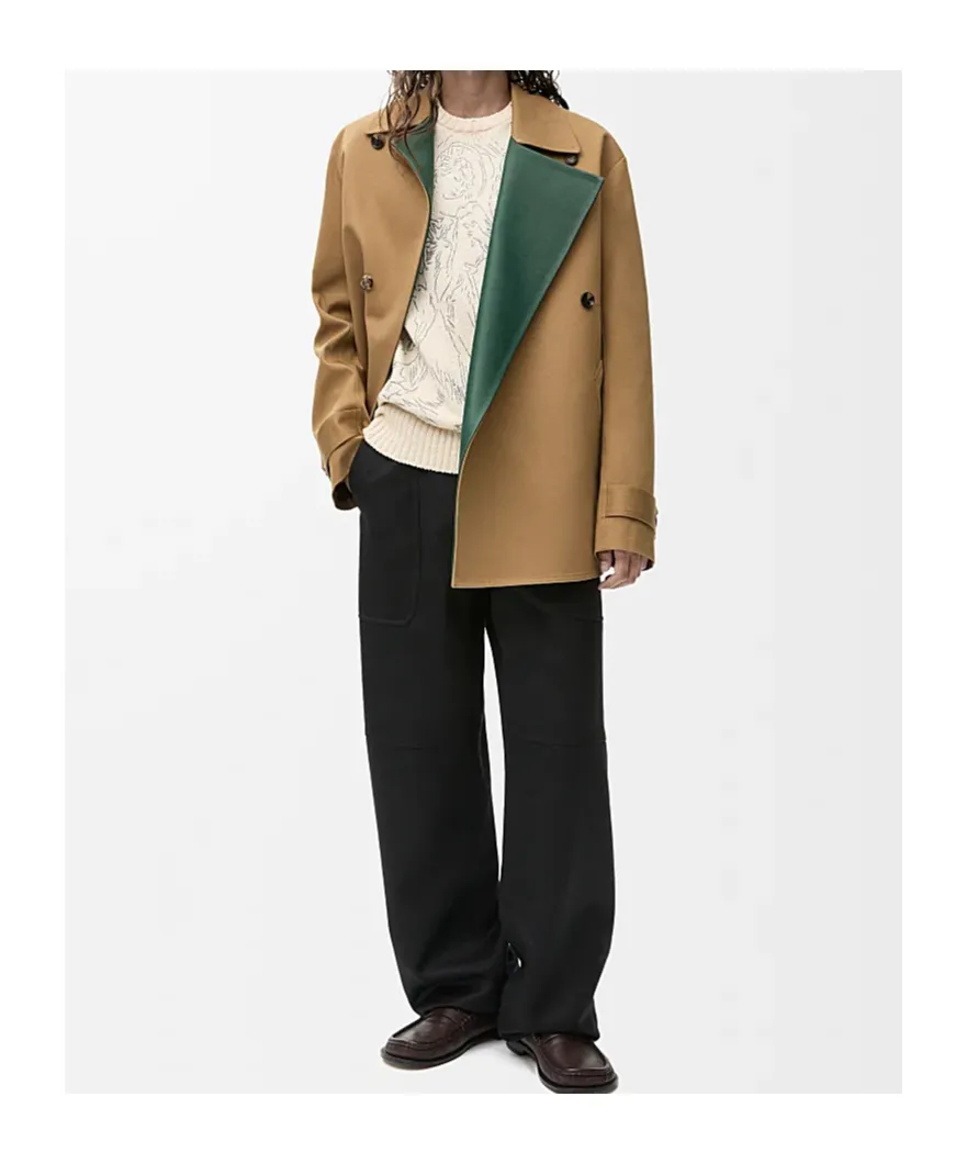 Coat In Cotton And Nappa Calfskin