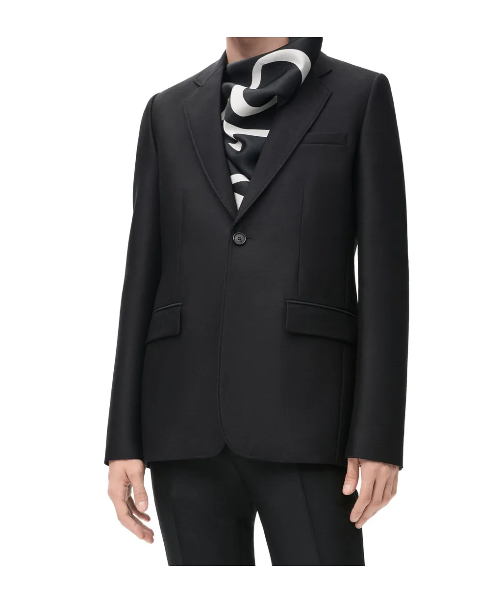 Jacket In Wool And Silk