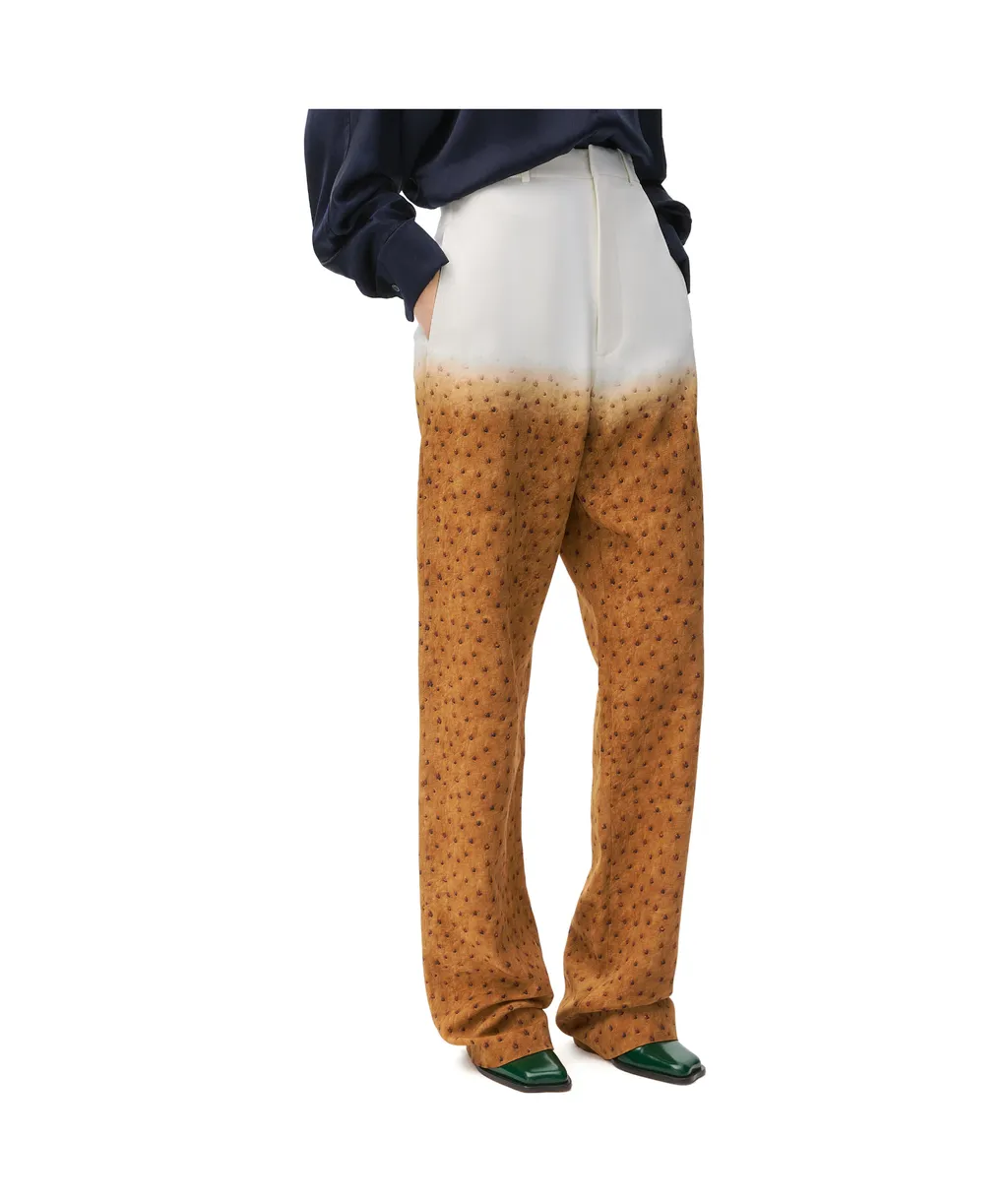 Trousers In Viscose Blend