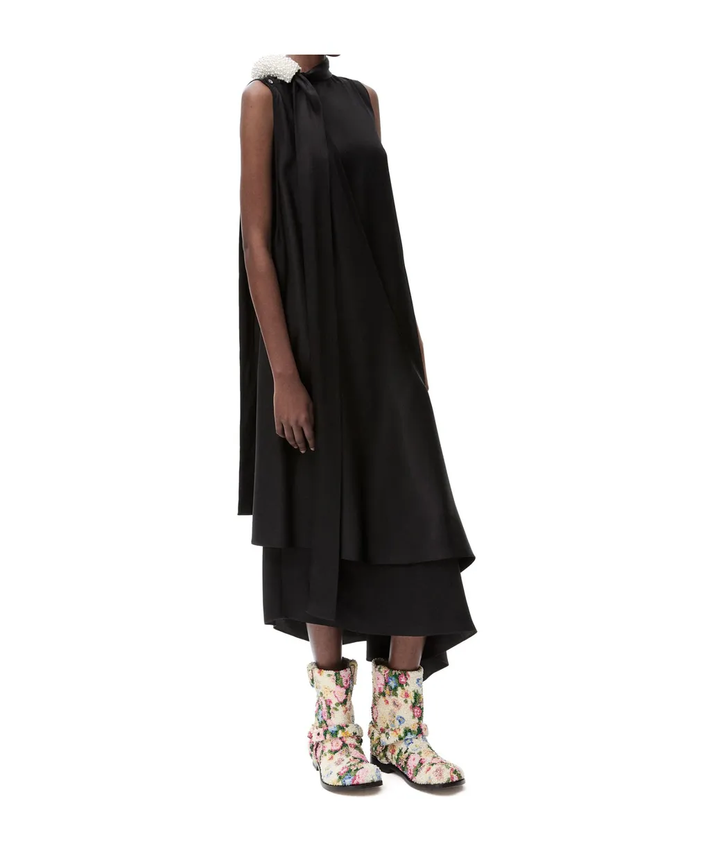 Ruffle Dress In Silk